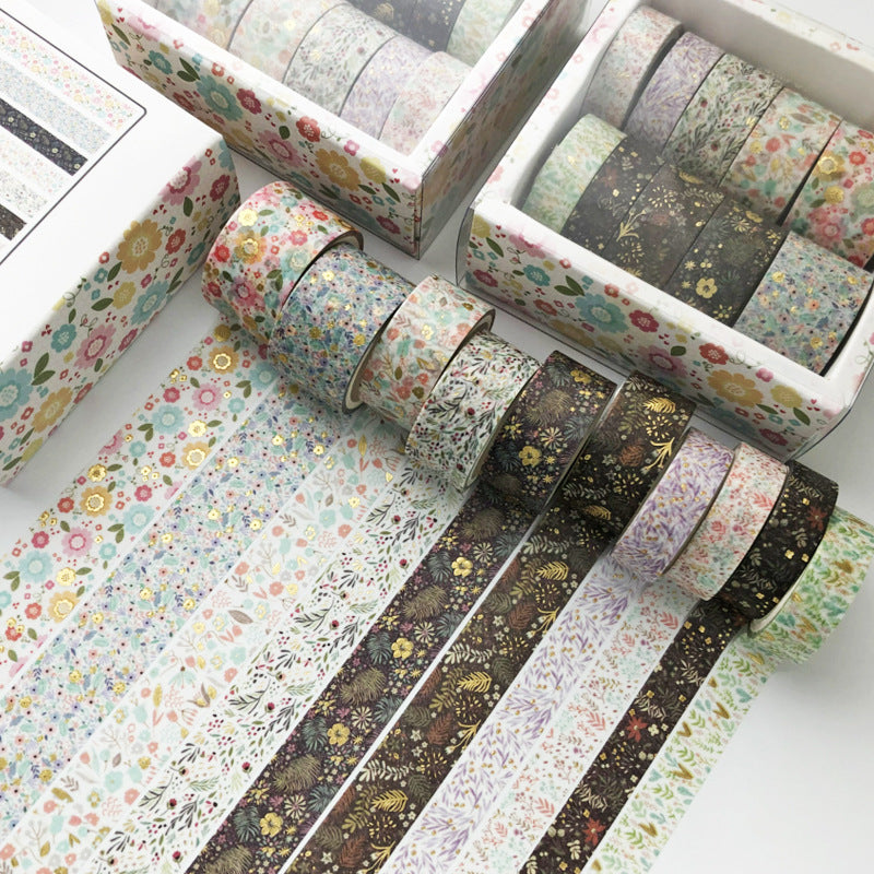 Kit com 10 rolos de fita washi
