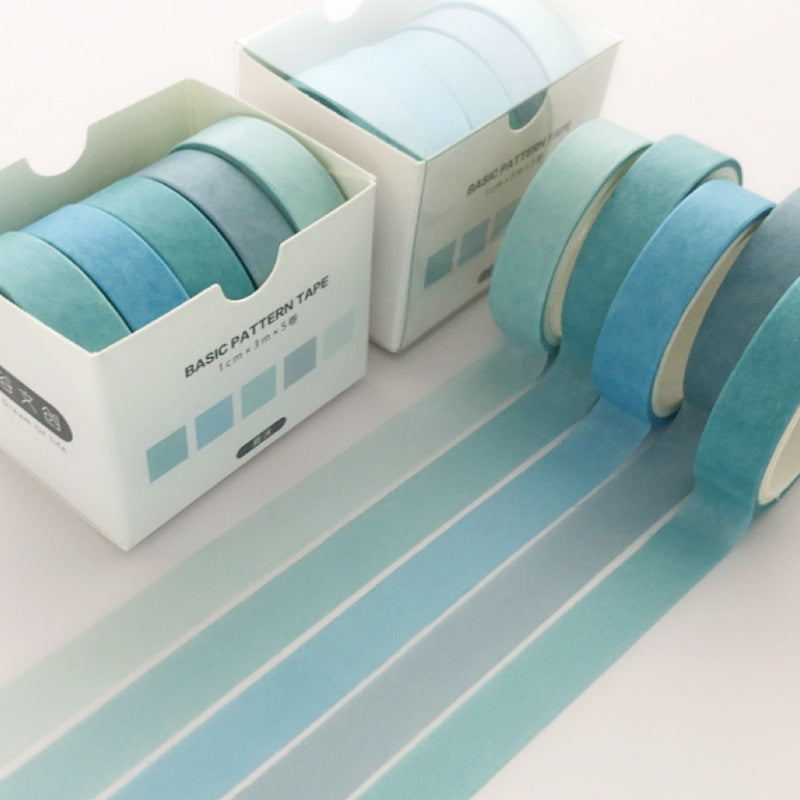 Kit com 5 Rolos de Fita Washi Tape