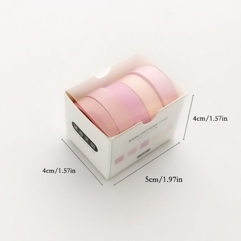 Kit com 5 Rolos de Fita Washi Tape