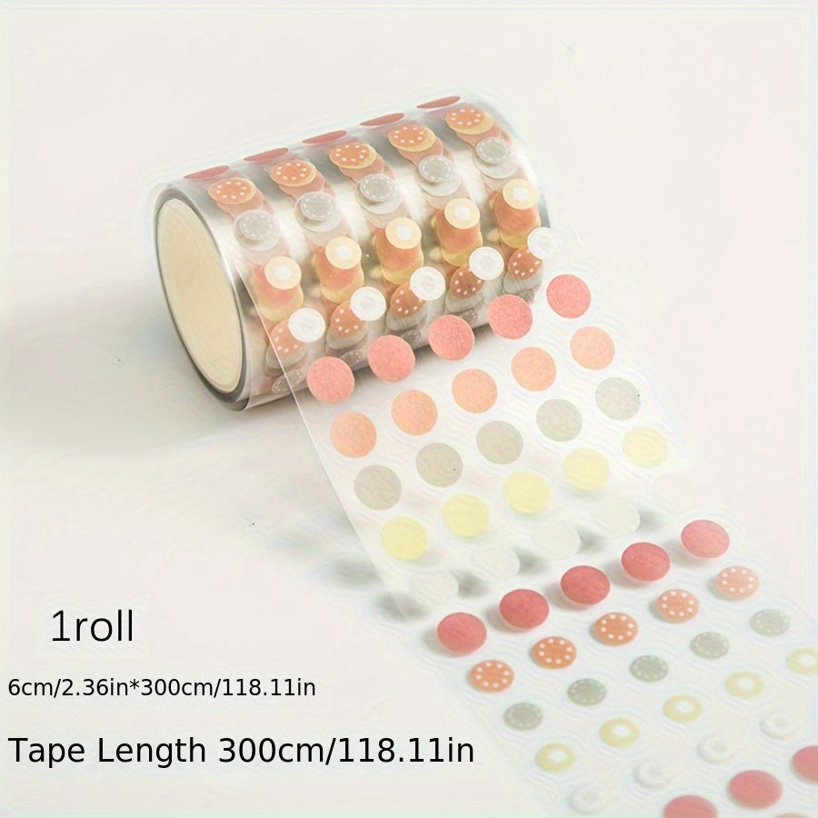 Rolo de Bolinhas Adesivas coloridas para Scrapbook