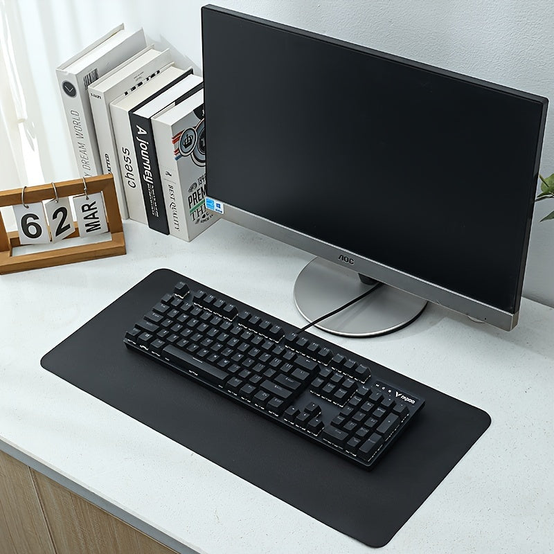 Mouse pad de couro sintético para escritório