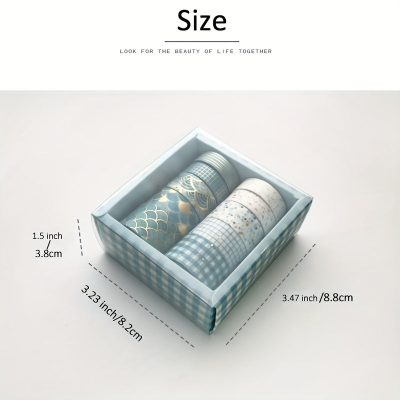 Kit com 10 rolos de fita washi