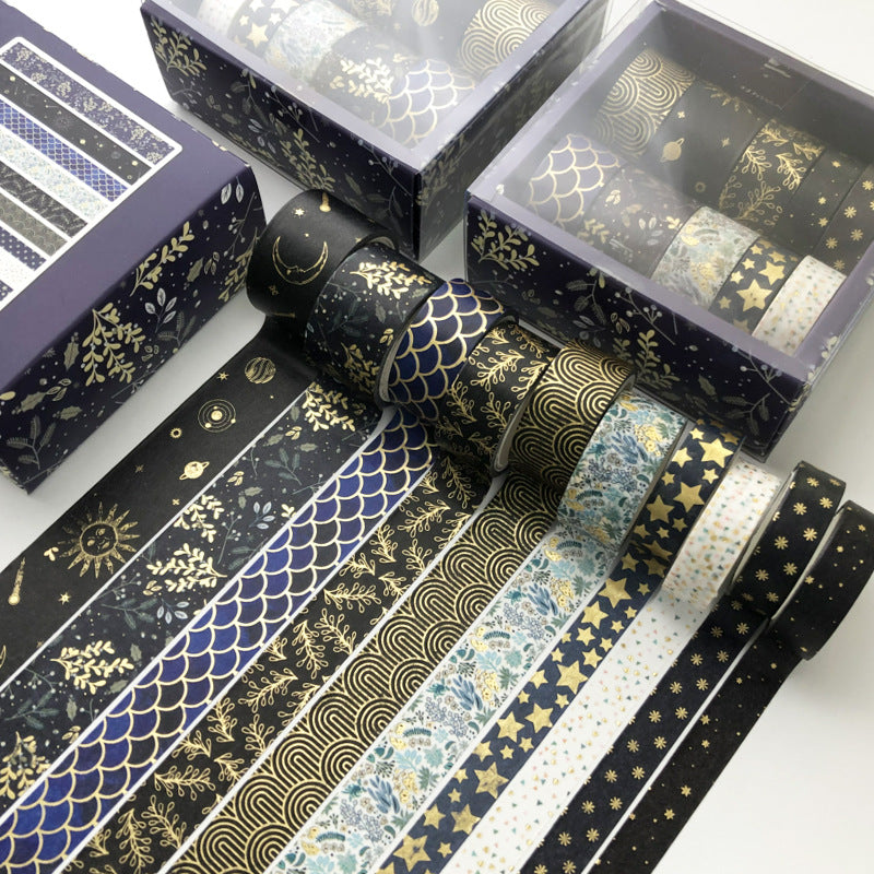 Kit com 10 rolos de fita washi