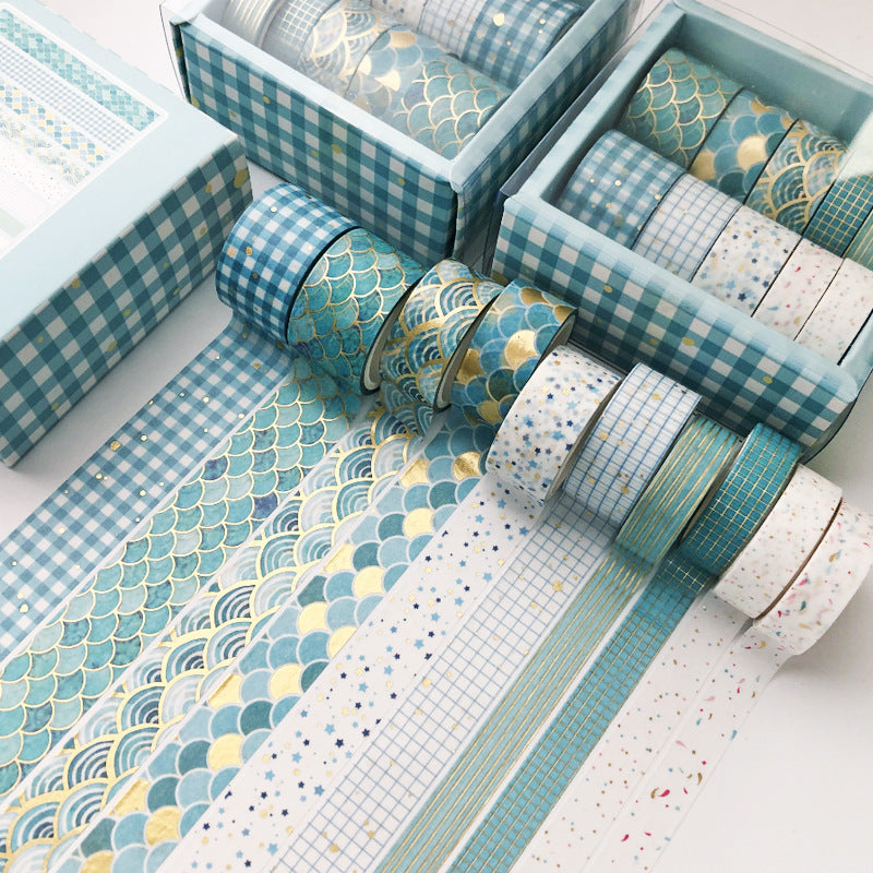 Kit com 10 rolos de fita washi