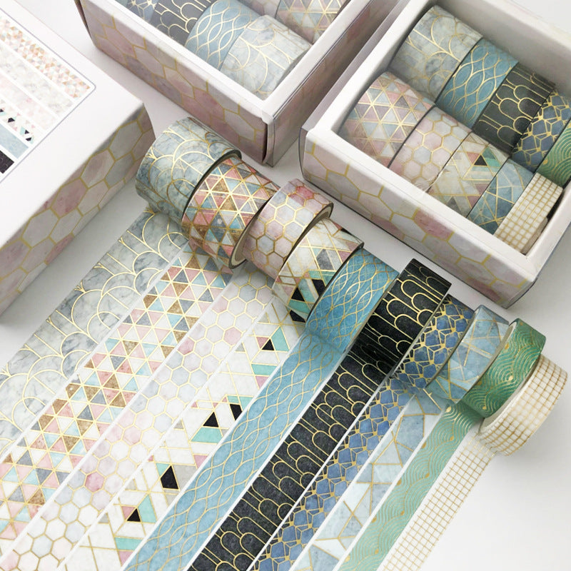 Kit com 10 rolos de fita washi