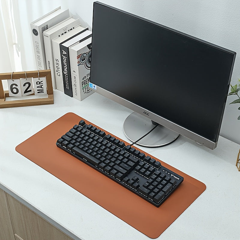 Mouse pad de couro sintético para escritório
