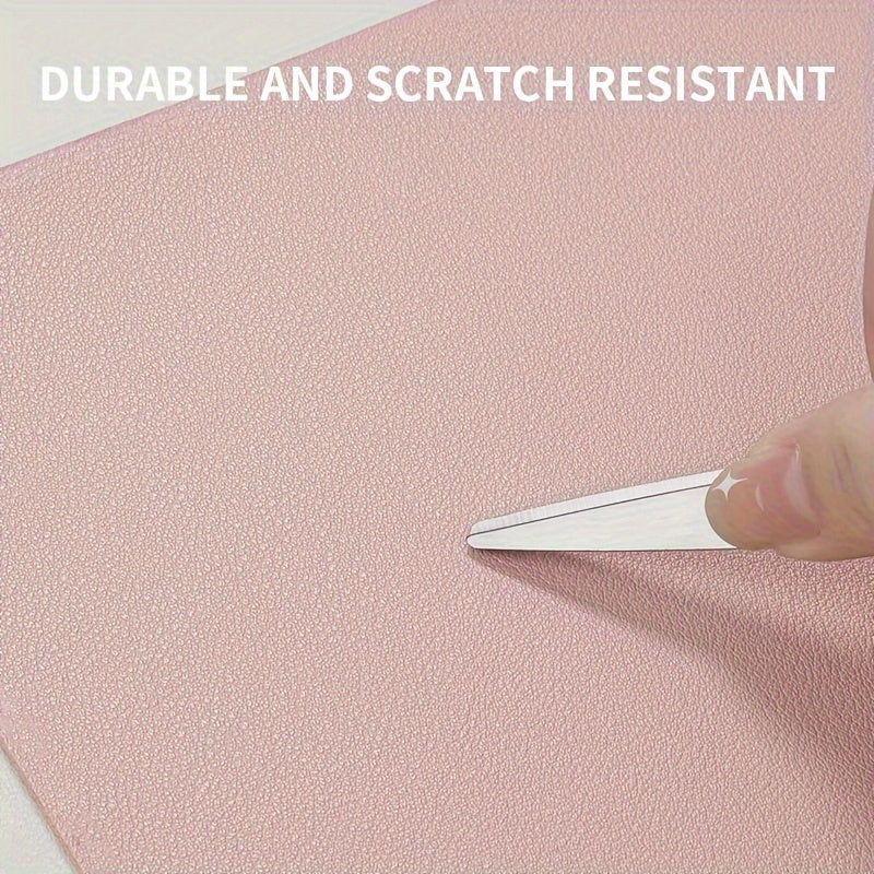 Mouse pad de couro sintético para escritório