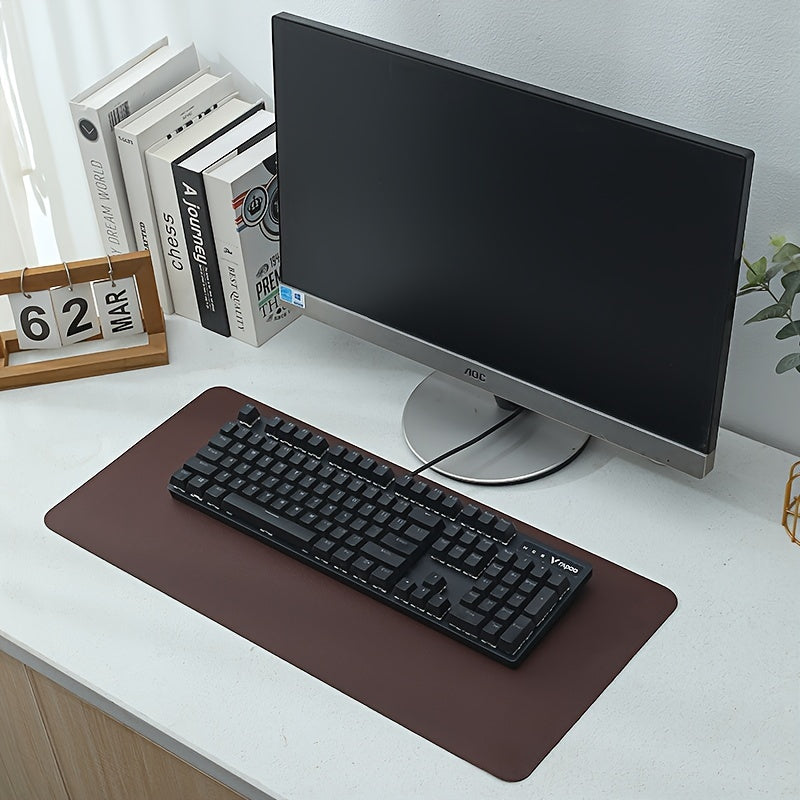 Mouse pad de couro sintético para escritório