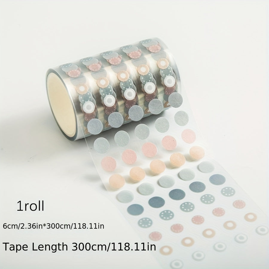 Rolo de Bolinhas Adesivas coloridas para Scrapbook